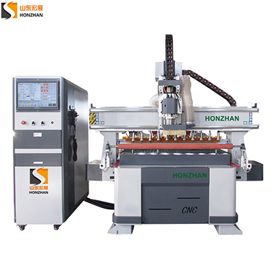  New Design HZ-ATC1325L Linear Auto Tool Changer Magazine ATC CNC Router for furniture wooden door making